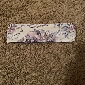 CALIA headband white with purple flowers